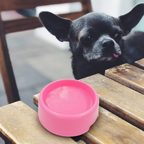 Dog Bowls Cat Bowls (Plastic Bowls, Pink 4-Pack)...