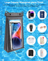 Large Waterproof Phone Pouch Universal Phone Waterproof Case for Phone IPX8 Water Proof Dry Bag with Wide Lanyard Large Capacity Waterproof Bag fo...