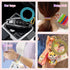 12 Colors Wrist Keychain Plastic Spring Flexible Spiral Wrist Coil Stretchable Wrist Band Wristlet Keychain Bracelet Wrist Coil for Sauna Gym Pool...