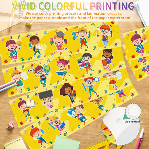 Diversity Classroom Bulletin Board Borders Decorations,All are Welcome Student Classroom Bulletin Border Trims for School Preschool Classroom Boar...