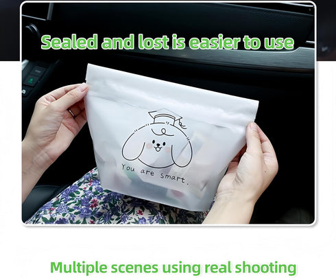 60PCS easy stick disposable car trash bag, toughness is not easy to break, convenient and firm, leak-proof vomit bag, beautiful kitchen storage ba...
