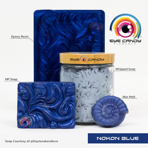 Eye Candy Premium Blue Mica Powder Pigment | Multipurpose DIY Arts and Crafts Additive | Acrylic, Natural Bath Bombs, Resin, Paint, Epoxy, Soap, N...