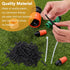 50 Pcs Drip Irrigation Coupling Fittings, 1/4'' Drip Irrigation Tubing, Straight Coupling/Single Barbed Connectors for Universal 1/4 Inch Irrigati...