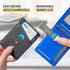 GSOIAX Slim Leather RFID Bifold Wallet for Men with Money Clip and 12 Credit Card Holders - Minimalist Front Pocket Wallet with ID Window, Cool Gr...