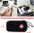 Diabetic Supplies Travel Case, Carrying Case Organizer for Diabetes Testing Kit, Blood Glucose Monitor Kit with Meter, Blood Sugar Test Strips, La...