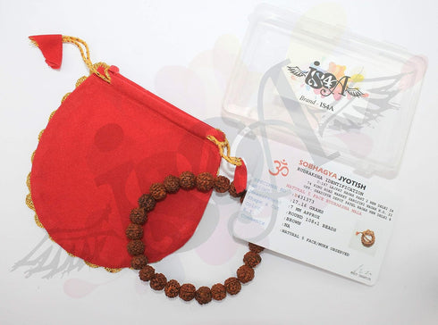 Genuine Himalayan Five Face Rudraksha Seeds Tibetan Wrist Bracelet Meditation Beads Prayer Charm Bracelets...