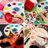 FANDAMEI White Round Paint Tray Palettes, Paint Palette Tray, Plastic Paint Tray Palette, Paint Palettes Paint Pallets with 10 Wells for Adults & ...