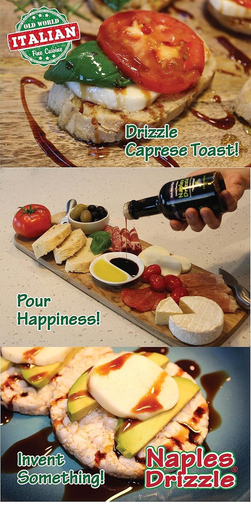 RASPBERRY - Rich, Extra Thick Balsamic Vinegar REDUCTION, No Added Sugar or Thickeners, Better-Than-Glaze Balsamic Vinegar (Raspberry)...