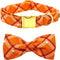 Fall Dog Collar, Pet Collar Dog Bow Orange Plaid Dog Collar Girl Boy Holiday Pet Dog Collar Gift Bow Dog Collar Cute Soft Puppy Collar for Large D...