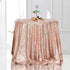 PartyDelight Sequin Tablecloth Round 50 inch Rose Gold for Wedding Party Birthday Bridal Baby Shower and Other Events Decorations...
