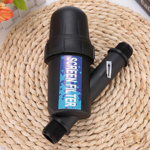 Disc Filter, 3/4" DN25 Large Capacity Disc Filter Mesh Filter for Drip Irrigation, Water Tank Pool Pump Watering Irrigation Supplies...
