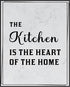 Posterizer 1 pcs-Kitchen Print-Funny Quotes-kitchen is the heart of the home-Kitchen & Bar Art-Comedy Art-Art Poster Print for Home, Office, Store...