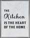 Posterizer 1 pcs-Kitchen Print-Funny Quotes-kitchen is the heart of the home-Kitchen & Bar Art-Comedy Art-Art Poster Print for Home, Office, Store...
