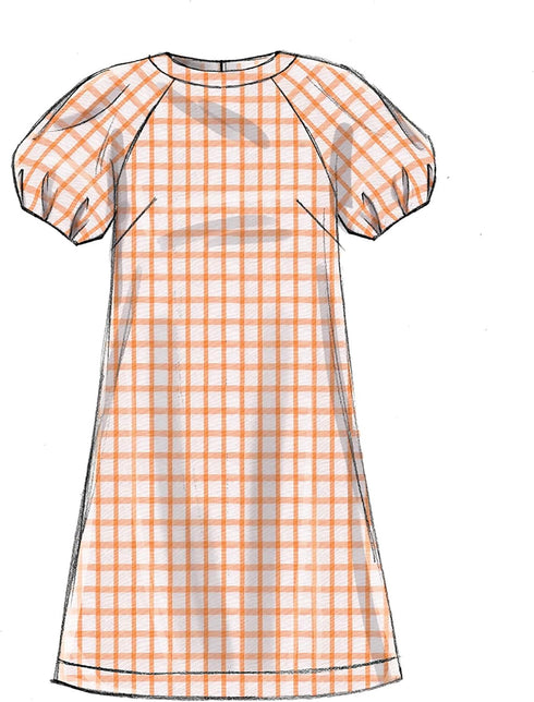 McCall Pattern McCall's Women's Short and Long Sleeve Dress, Sizes 6-14 Sewing Pattern, Plain...