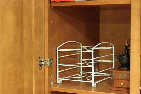 DecoBros Kitchen Wrap Organizer Rack,White (Small/Standard, 2-1/2" BOX)...