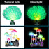 Frienda 8 Pieces Glowing Fish Tank Decorations Plants with 2 Style Glowing Kelp, Sea Anemone, Simulation Coral, Jellyfish, Lotus Leaf, Mushroom fo...