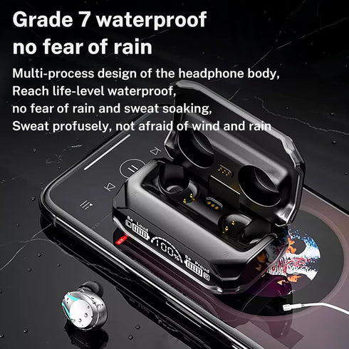 M41 Bluetooth Ear Buds, True Wireless Earbuds 120Hrs Playback with 1200mAh Battery, IPX7 Waterproof Bluetooth Earphones for Android, iPhone, PC, L...
