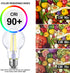 Energetic Dimmable LED Filament Light Bulbs, 8W, 60 Watt Equivalent, Daylight 5000K, Classic Clear Glass, A19 LED Light Bulb, 6 Pack...