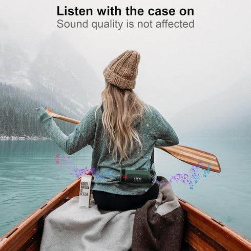 TXEsign Silicone Case Cover Compatible with JBL Flip 6 Bluetooth Speaker, Protective Case JBL Flip 6 Travel Speaker Pouch with Shoulder Strap and ...