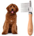 Dog Dematting Brush & Rake, Detangler Brush For Dogs, Comb Tool For Grooming, Best For Doodles, Poodles, Goldendoodles, Cats & Other Pets, Matted ...