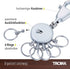 Troika Patent – KYR60/MC – Keyring – incl. Carabiner – 6 Exchangeable Rings – Metal/Brass– matt – Chrome Plated – unisex-adult, Silver – TROIKA-Or...