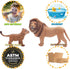 Gemini&Genius 2Pcs Lion Toys for Kids, Safari Lion Animal Toy Figures, Wildlife Family Lions Action Figures, Great for Educational Toys, Party Fav...