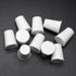 10 Pcs White Solid Rubber Stoppers 2# Tapered Lab Rubber Plugs for Sealing, 20mm x 15mm x 26mm...