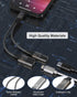 USB-C Male to Lightning Female Audio Adapter for iPhone 15, 2-in-1 USB C to Lightning Headphones Adapter and PD-60W Charger for iPad Pro, MacBook ...