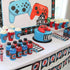 1 PCS Video Game Happy 8th Birthday Cake Topper Glitter Video Game Cake Pick Game On Controllers Eight Cheers to 8 Years Cake Decoration for Happy...