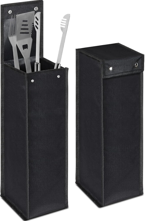 Grill Utensil BBQ Tool Barbecue Hardware Tool Grill Utensil Holder Pouch Oxford Cloth Grill Accessory Storage Bag Foldable Grill Bags for Camping ...