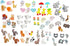 Dress It Up Buttons Animal Babies 12303-12 Pack Bundle,Mixed Colors...