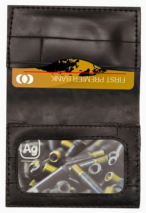 Belltown Compact Wallet, Made from Recycled Bike Tubes (Styles May Vary)...