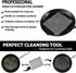 Cast Iron Scrubber 316 Stainless Steel Skillet Cleaner 8"x6" Chainmail Scrubber Scraper Chain Mail Link Scrub for Cast Iron Pre-Seasoned Pans, Gri...