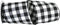 Reliant Ribbon 93228W-984-10F Plaid Twill Wired Edge Ribbon, 4 Inch X 10 Yards, Black/white...