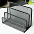VANRA Small Letter Sorter Desktop File Holder Organizer Metal Mesh with 3 Vertical Upright Compartments (Black)...