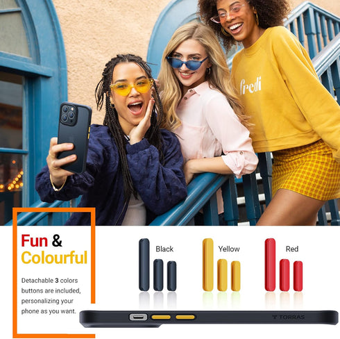 TORRAS ???????????????? Shockproof for iPhone 13 Pro Max Case, Military Grade Drop Protection, Sleek Premium Touch, Translucent Matte Slim Case fo...