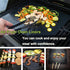 SP101 Fryer Oven Liners, 4 Pack Black 12"x12" Heat Resistant, Non-Stick Baking Mats Compatible with Ninja Foodi Air, Reusable Toaster Oven Accesso...