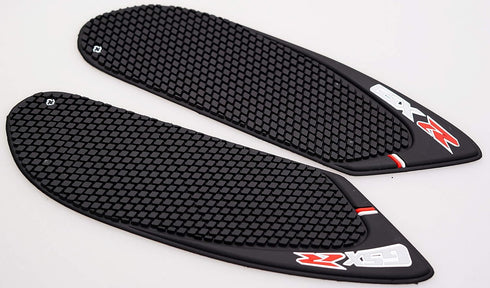 Motorcycle Tank Side Traction Pad, Anti Slip sticker ,Gas Tank Pad, Traction Side Fuel Knee Grip Decal for GSXR 600 750 ( 2006 2007) Black with Ra...