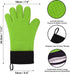 uxcell Silicone Oven Mitts, Heat Resistant Gloves Dutch Pot Holders, Kitchen Hand Protection, Non-Slip Grip Double Oven Gloves, with Hanging Loop,...