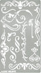 Aleks Melnyk No.4 Metal Journal Stencil, Wood Burning, Flowers and Vines, Ornament, Vintage, Stencil Patterns, Pyrography, Engraving, Template for...