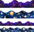 Galaxy Scalloped Borders Outer Space Straight Borders Trim Night Sky Bulletin Board Classroom Bulletin Board Wall Decor Back to School Bulletin Tr...