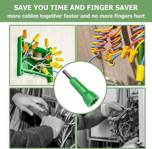 Wire Twister Tool,Wire Twister Tool for Drill Wire Nut Twister Electrical Wire Twister Wire Stripper and Twister Wire Stripping Tool and Wire Cap ...