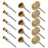15 Pieces Copper Wire Brushes, Wire Brush Wheel, Copper Wire Polishing Wheel Kits for Dremel Rotary Tools (1/8 Inch Mandrel)...