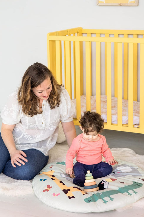 Pearhead Wooden Stacking Rainbow Toy, Baby and Toddler Ages 12+ Months Montessori Toy, Interactive Stackable Rings Learning Toy, Baby Girl or Baby...