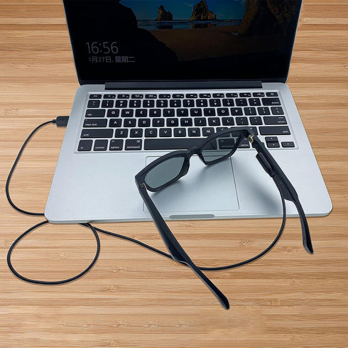 E ECSEM Charger Cable, USB Type A, 80cm, for Bose Frames Alto S/M M/L, Rondo, Soprano and Tenor - 2Black...