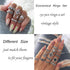 LOYALLOOK 132PCS Bohemia Knuckle Ring Set Women Hollow Silver Fashion Finger Rings Vintage Stackable Knuckle Midi Rings Set...