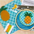 Dimensions Needle Craft Pineapple Wool Felt Applique Embroidery Craft Kit, 6''...