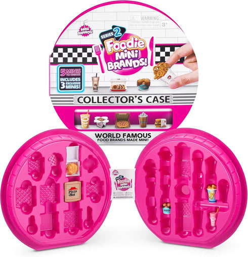 Mini Brands Foodie Series 2 Collector's Case by ZURU Real Miniature Fast Food Brands Collectible Toy, 5 Mystery Brands for Girls, Teens, Adults, C...