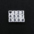 Amaney 400pcs Number Beads Square White Acrylic 6x6mm Mixed Number Beads Acrylic Plastic Cube Shape Loose Beads...