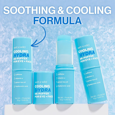 wet n wild Cooling Hydra De-Puffer, Soothing Stick with Vitamin E & Caffeine, Instant Skin Refreshments For All Skin Types, Vegan & Cruelty-Free...